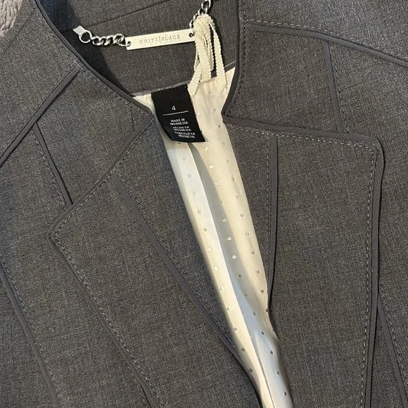 White House Black Market gray blazer - Picture 3 of 10
